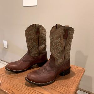 ARIAT COBALT XR COWBOY WESTERN BOOTS #38594, BROWN LEATHER - 13D